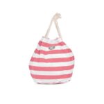 And Pink Striped Tote Bag Handbag