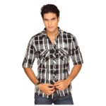 Black And White Check Shirt