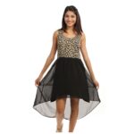 Black Animal Print Dress