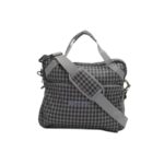 Black Checked Spawn Laptop Bag