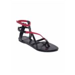 Black Gladiator Flats Heels