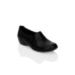 Black Leather Flat