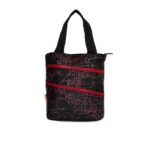 Black Printed Tote Bag Handbag
