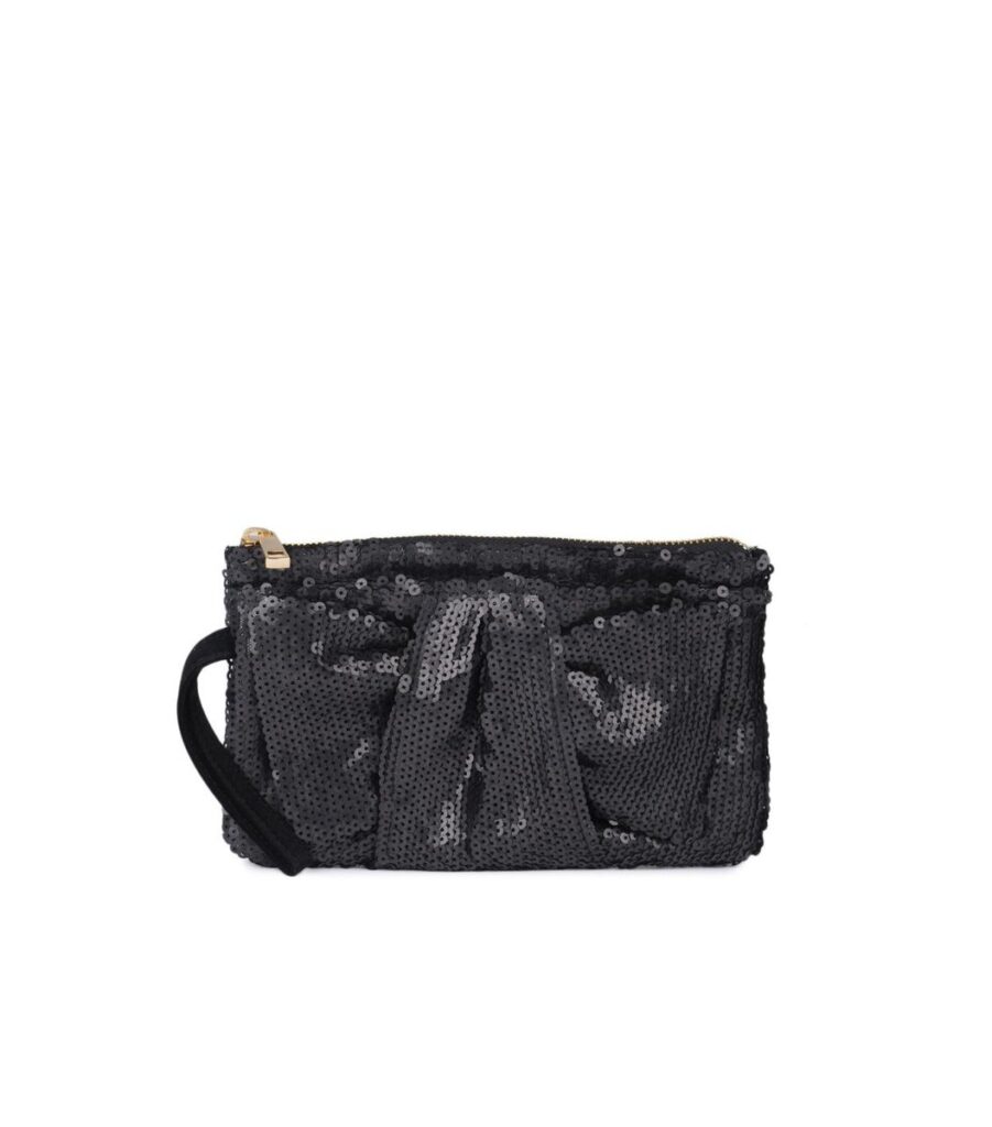 Black Sequin Clutch
