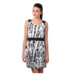 Black & White Printed Dress