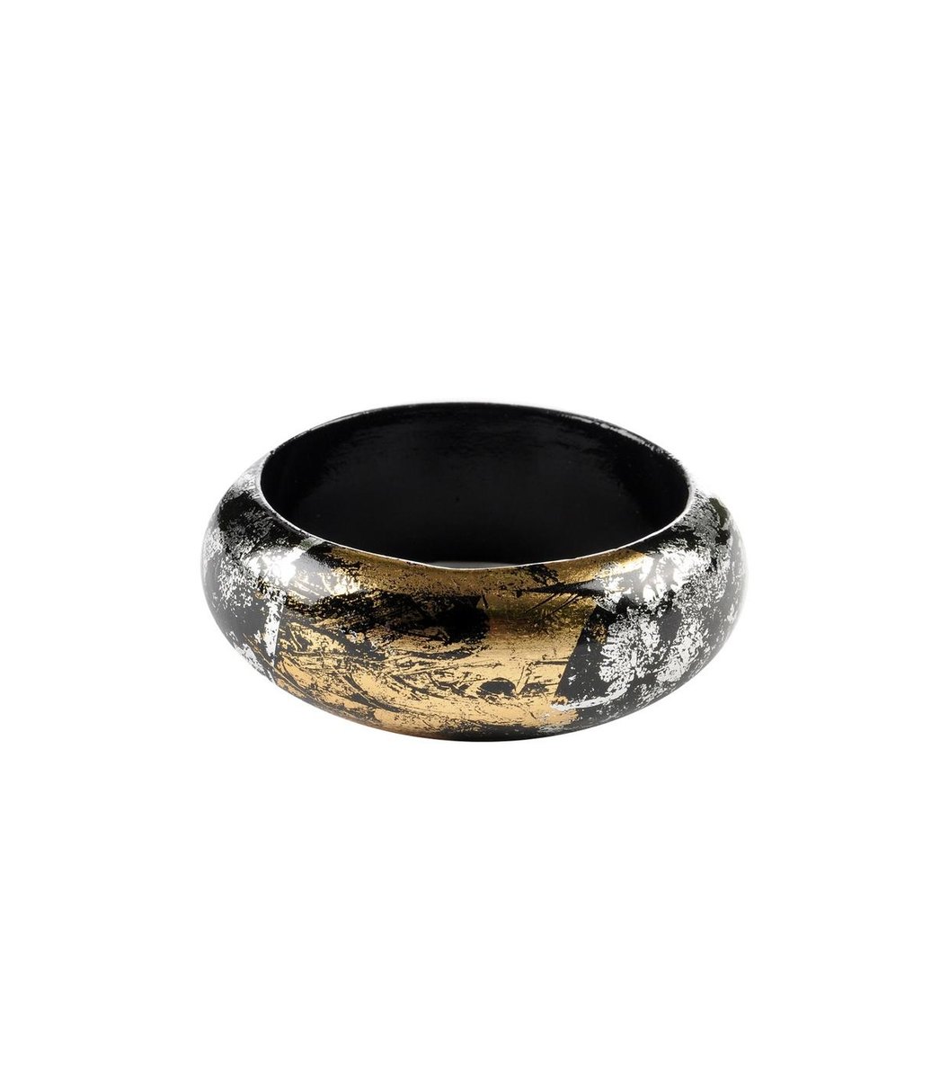 black-wooden-bangle Black Wooden Bangle