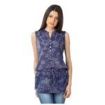 Blossom Navy Blue Top