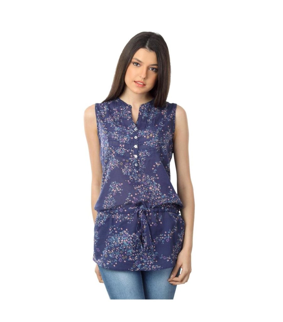 Blossom Navy Blue Top