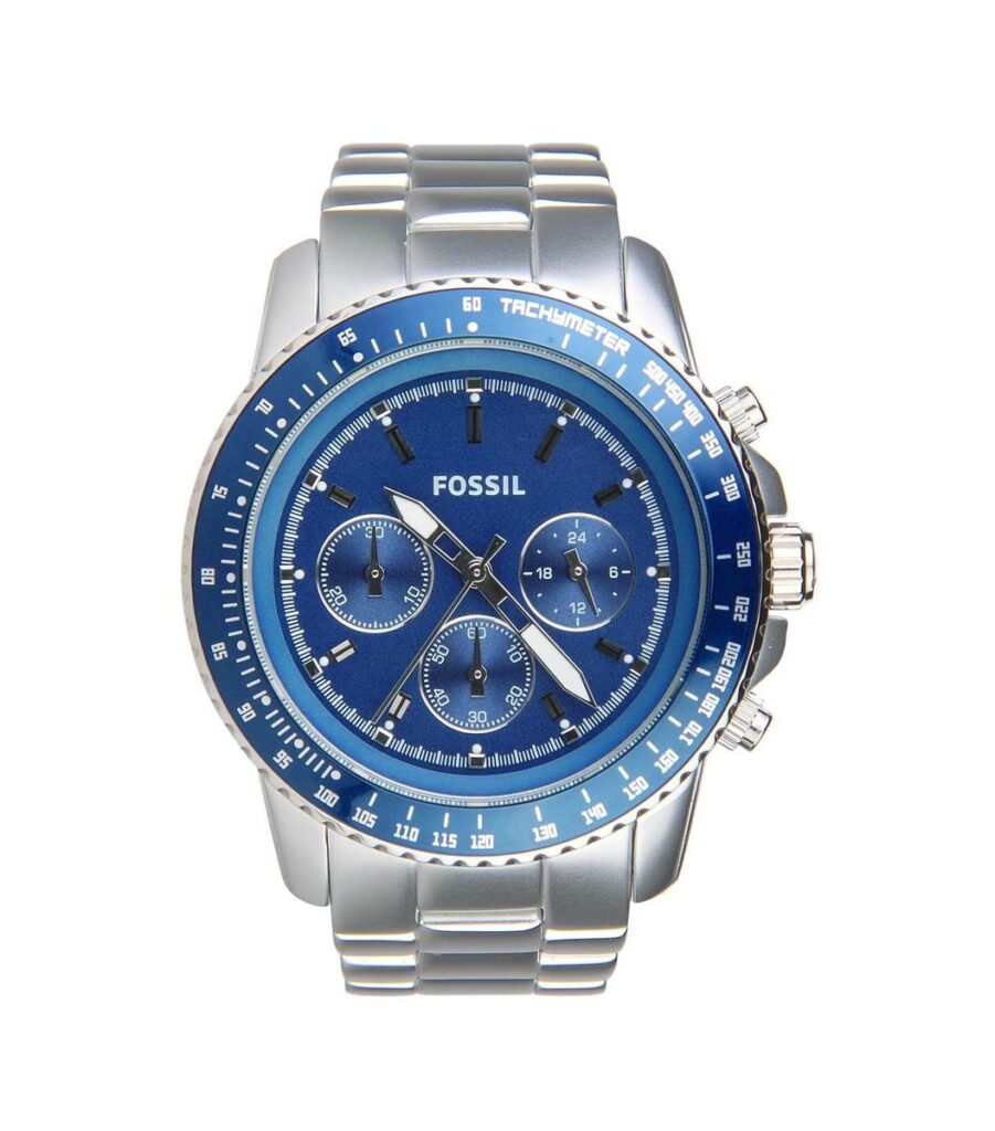 Blue Dial Chronograph Watch
