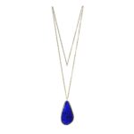 Blue Pendant With Chain