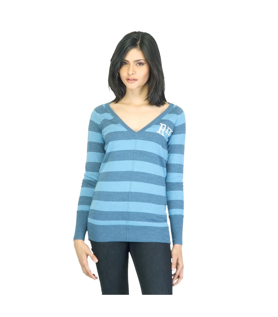 blue-striped-sweater Blue Striped Sweater