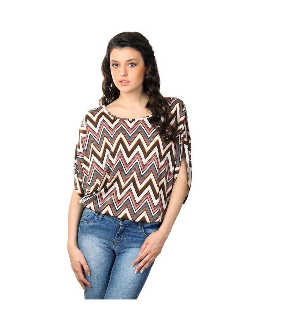 Brown & Beige Top
