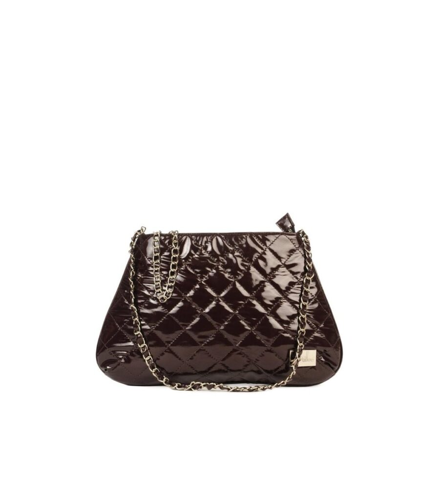 Brown Heavy Strap Handbag