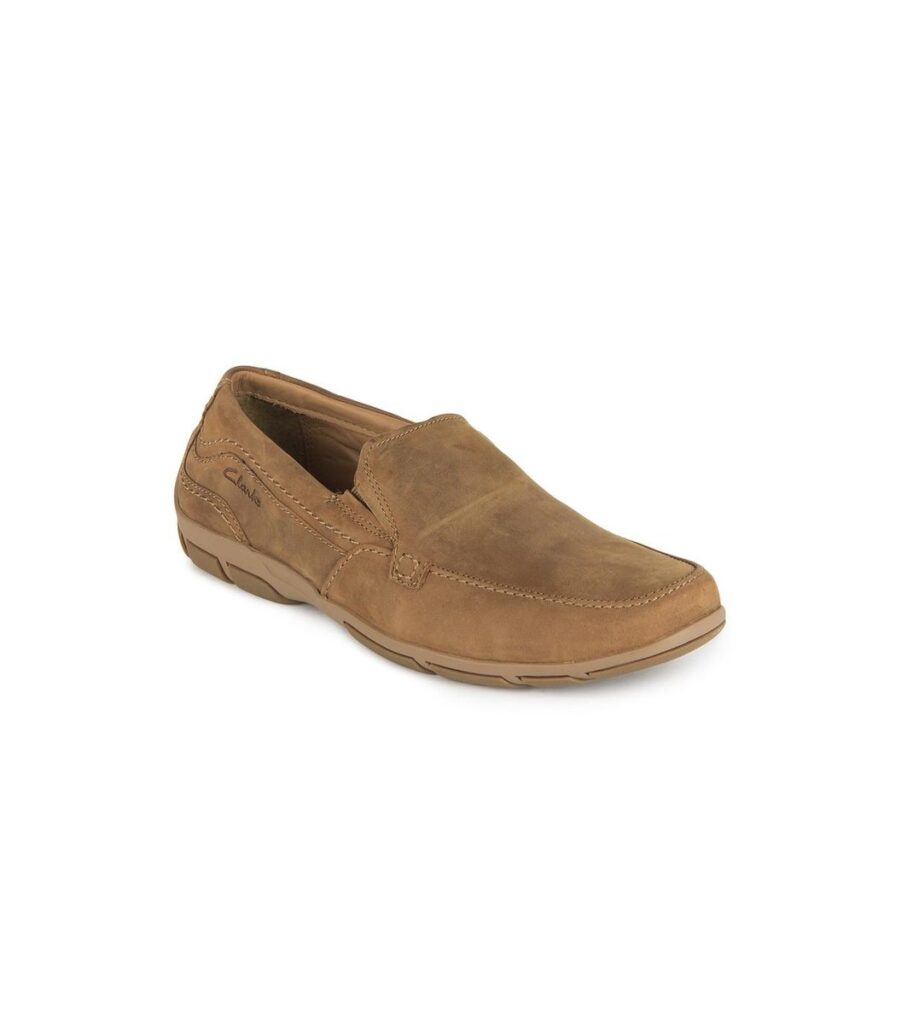 Brown Latch Port Suede Loafers Shoes