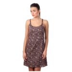 Brown Printed Dress
