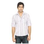Bull Classic Striped White Shirt