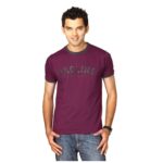 Burgundy Printed T-shirt