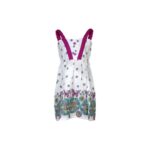 Butterfly Print White Dresses