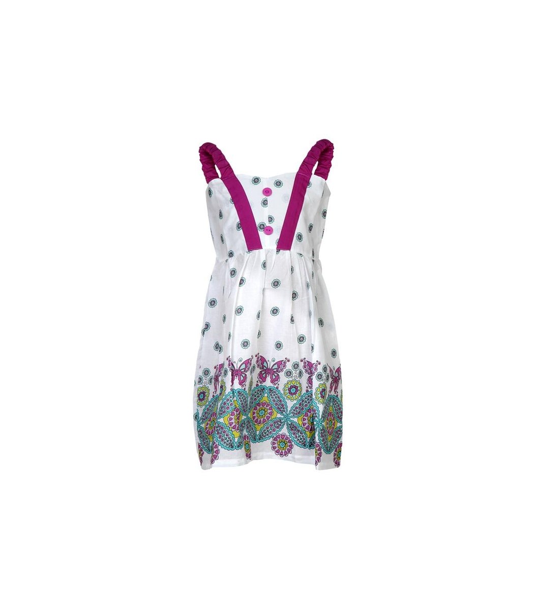 butterfly-print-white-dresses Butterfly Print White Dresses