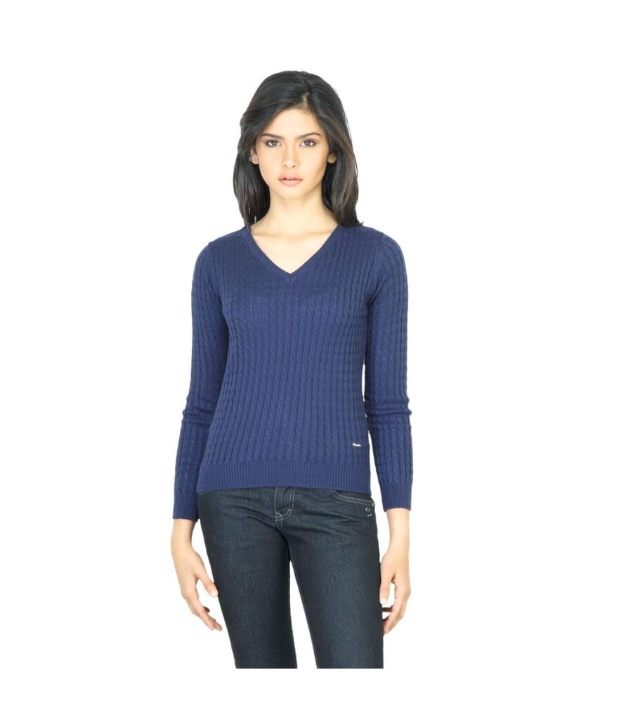 Cable Blue Sweater