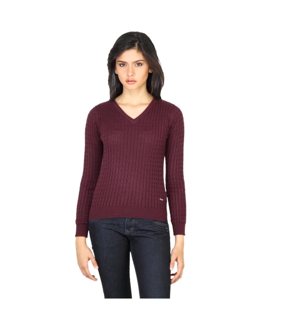 Cable Red Sweater