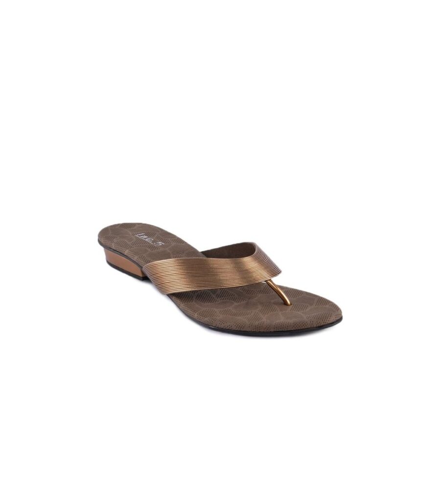 Casual Bronze Flats Heels