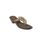 Casual Bronze Heels