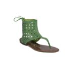 Casual Green Flats Heels