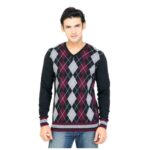 Check Black Sweater