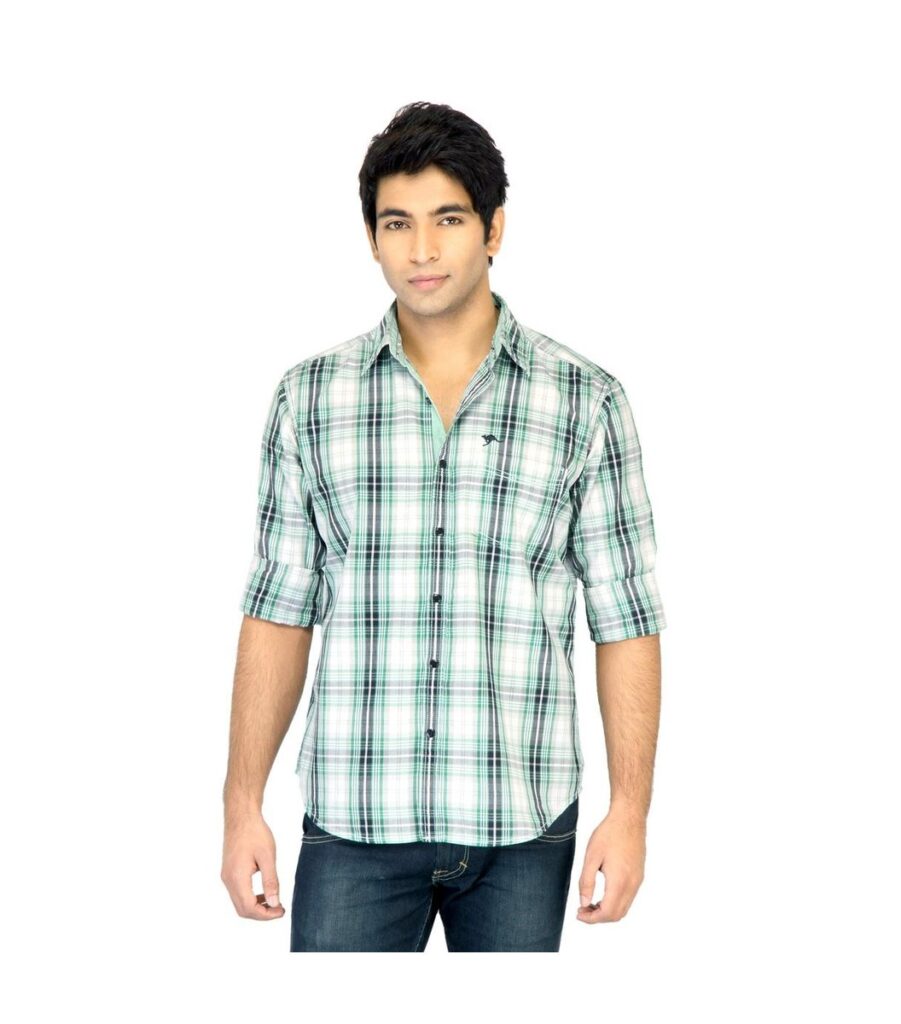 Check Green Shirt