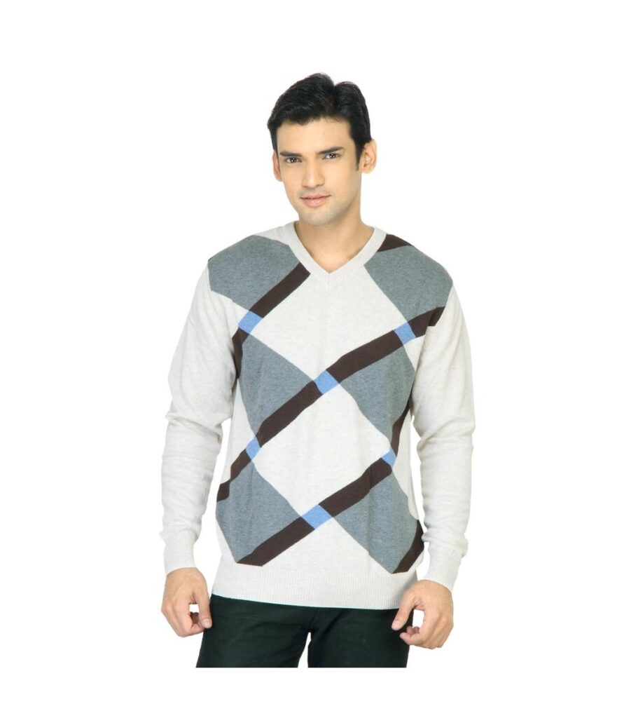 Check Grey Sweater