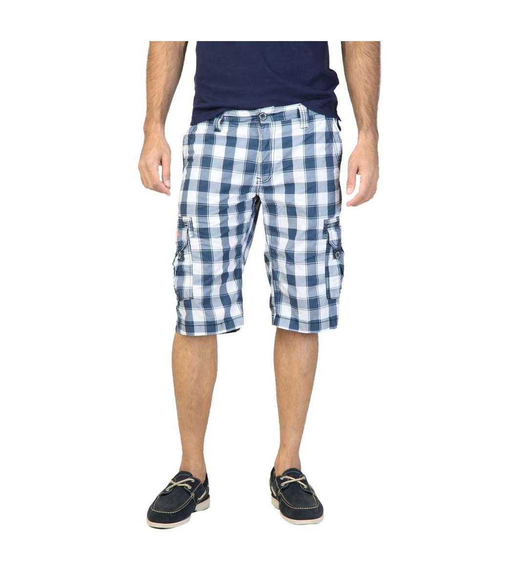check-navy-blue-shorts Check Navy Blue Shorts