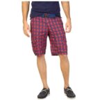 Check Red Shorts