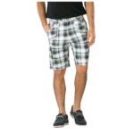 Check White And Khaki Shorts