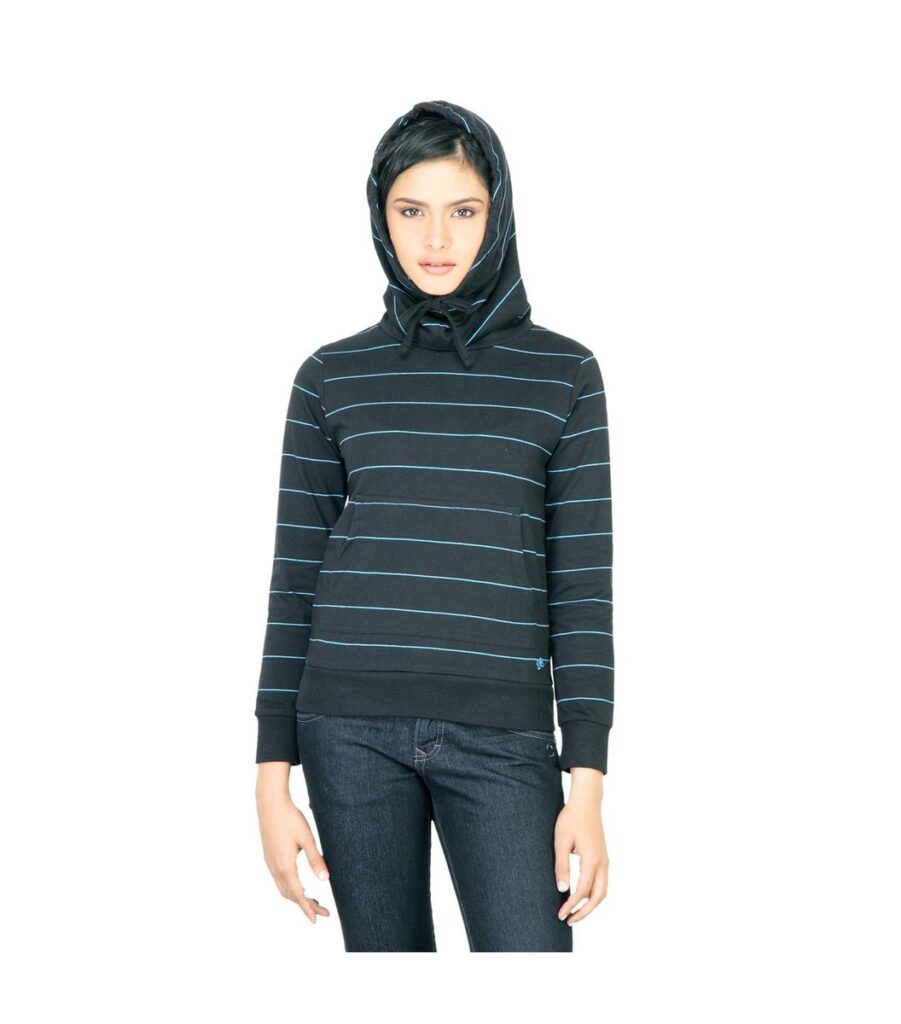 Cowl Black Sweatshirt