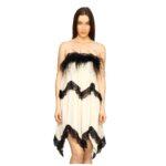 Cream Fur Dress