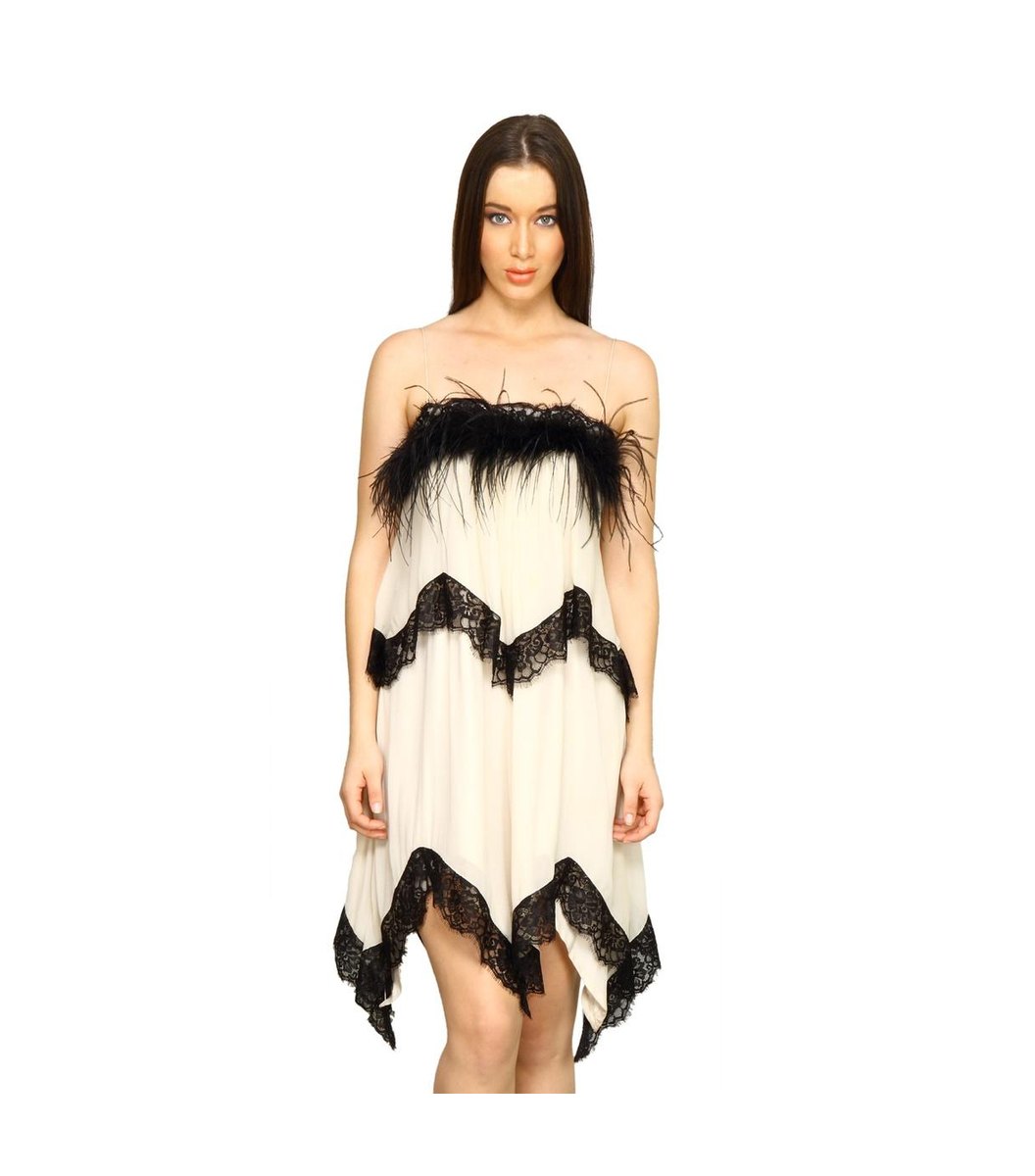 cream-fur-dress Cream Fur Dress