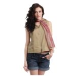 Cream Printed Stole