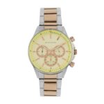 Cream & Yellow Dial Watch