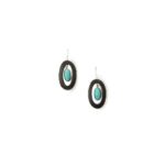 Dark Brown & Turquoise Earrings