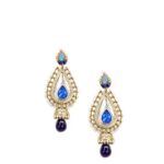 Diadem Blue Earrings