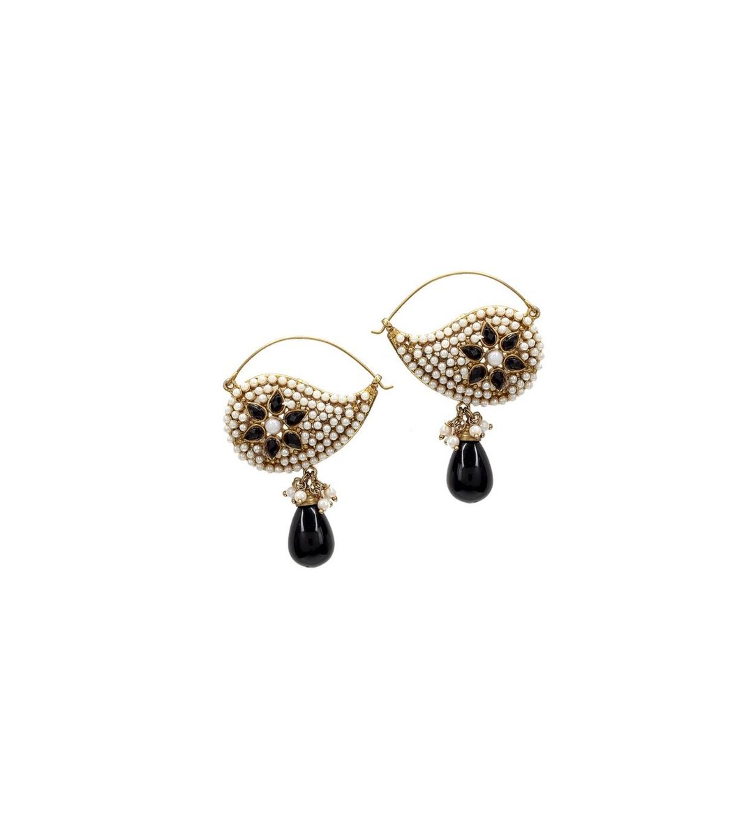 diadem-gold-black-earrings Diadem Gold & Black Earrings