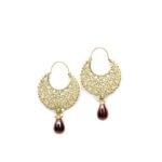 Diadem Gold & Brown Earrings