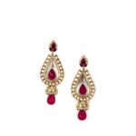 Diadem Maroon Earrings