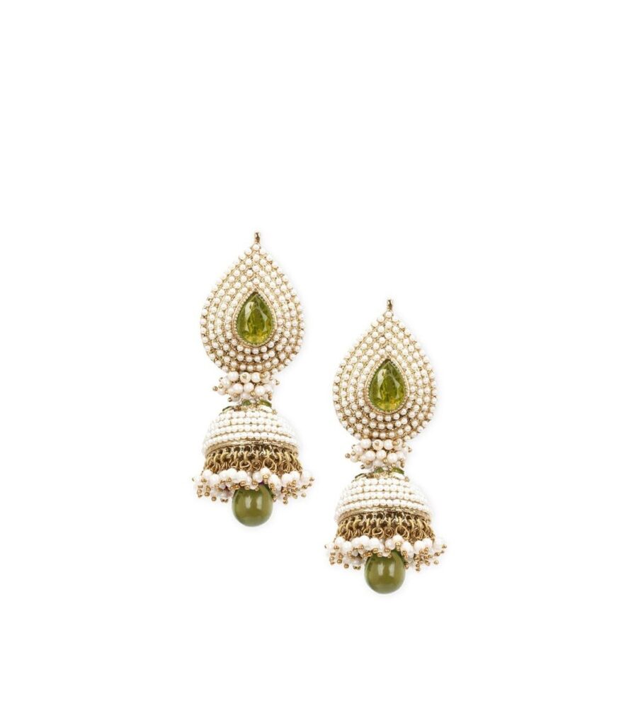 Diadem Olive Green Earrings