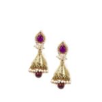 Diadem Purple Earrings