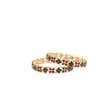 Diadem Set Green Bangles