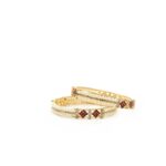 Diadem Set White Bangles
