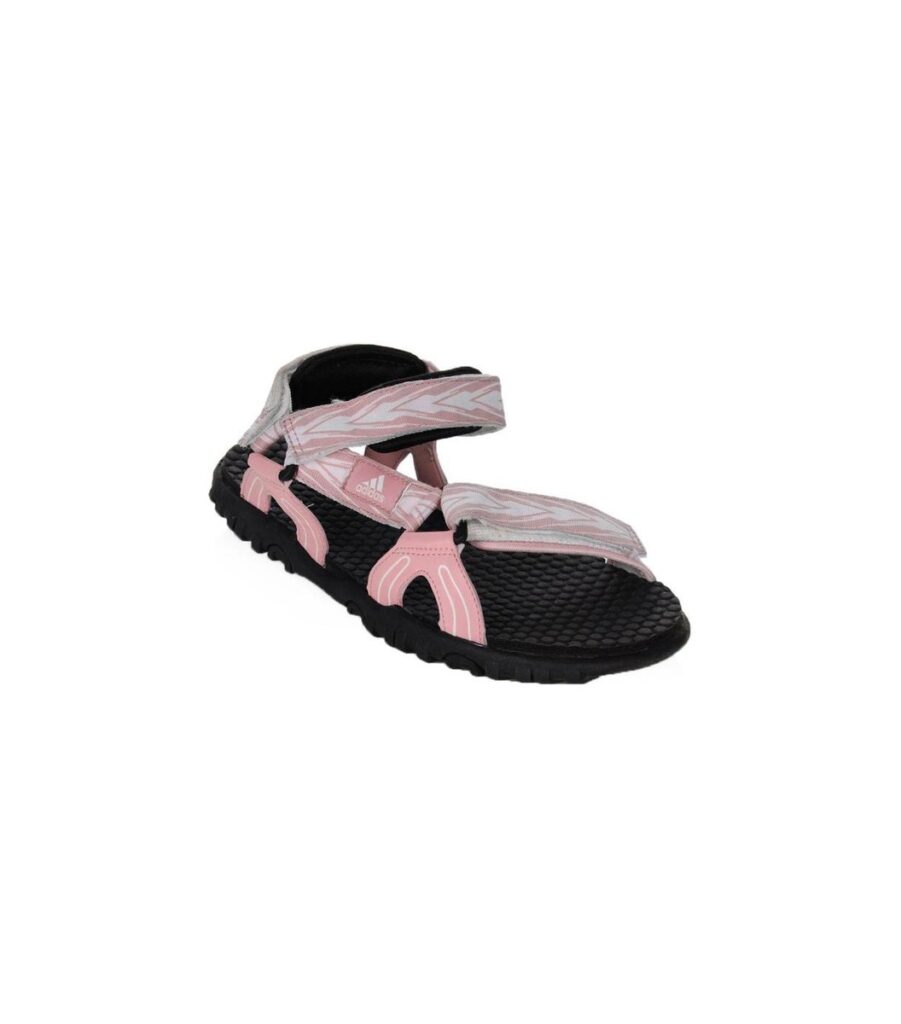 Feather Black & Pink Sandals