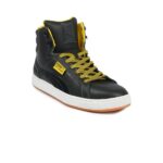 First Round Black Yellow Shoe
